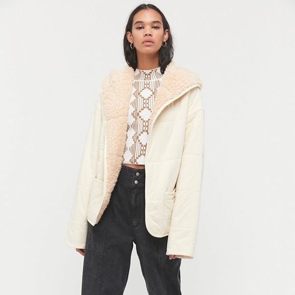 Urban Outfitters Jackets & Blazers - Urban Outfitters Heidi Reversible Teddy Jacket